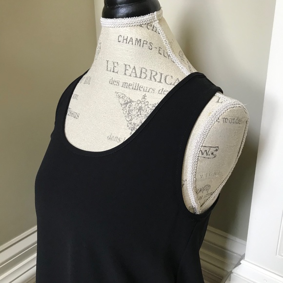 Anthropologie DREW Racerback Top Shirt Womens Small Black Sleeveless Rear Zipper - Picture 7 of 13